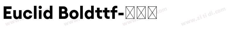 Euclid Boldttf字体转换